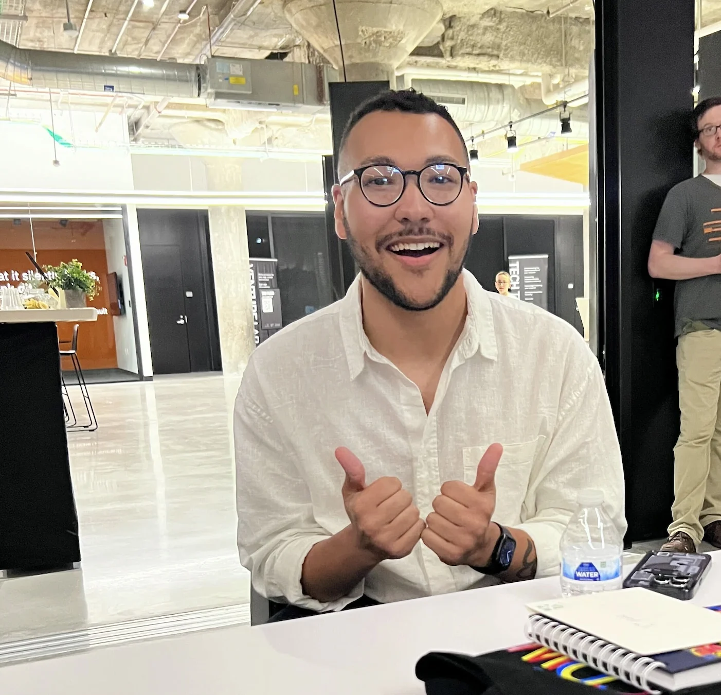 CJ after winning his first design competition